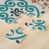 Klassisches Vintages Fliesenmuster Puzzle (Seite)