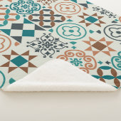 Klassisches Vintages Fliesenmuster Sherpadecke (3/4)