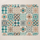Klassisches Vintages Fliesenmuster Sherpadecke (Vorderseite (Horizontal))