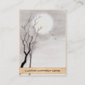 Klassisches Vintages japanisches Visitenkarte (Rückseite)