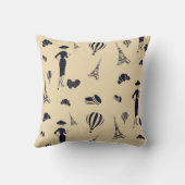 Klassisches Vintages Modekopfkissen Kissen (Rückseite)