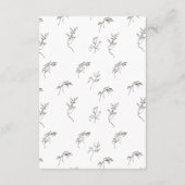 klassisches Vintages Monogramm Wappen Hochzeitsemp Begleitkarte (Rückseite)