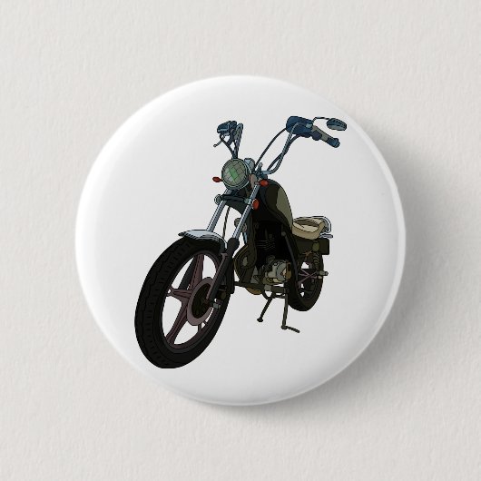 Klassisches Vintages Motorrad Button (Vorderseite)