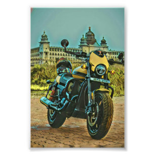 klassisches Vintages Motorrad-Geschenk Fotodruck
