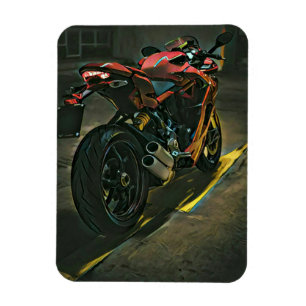klassisches Vintages Motorrad-Geschenk Magnet