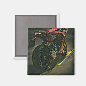 klassisches Vintages Motorrad-Geschenk Magnet (Vorderseite/Rückseite)