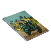 klassisches Vintages Motorrad-Geschenk Notizblock (Rechte Seite)