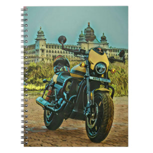 klassisches Vintages Motorrad-Geschenk Notizblock