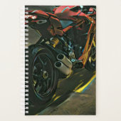 klassisches Vintages Motorrad-Geschenk Planer (Vorderseite)