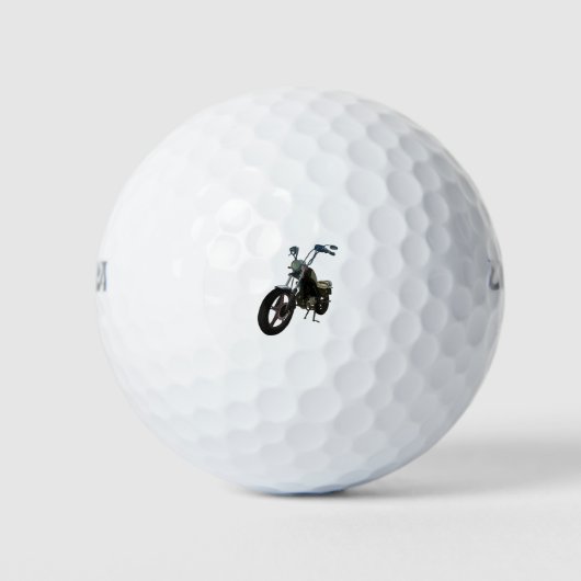Klassisches Vintages Motorrad Golfball (Vorderseite)