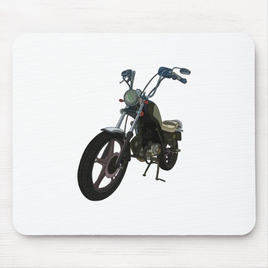 Klassisches Vintages Motorrad Mousepad (Vorne)
