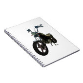 Klassisches Vintages Motorrad Notizblock (Rechte Seite)