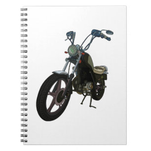 Klassisches Vintages Motorrad Notizblock