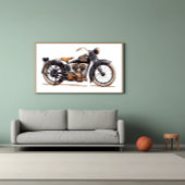 Klassisches Vintages Motorrad Poster