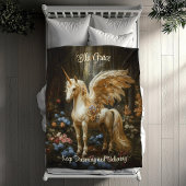 Klassisches Vintages Pegasus Flügelpferd Einhorn Fleecedecke