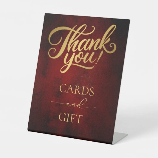 Klassisches Vintages Pergament, Hochzeitskarten un Sockelschild (Vorderseite)