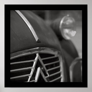 Klassisches Vintages Plakat Citroen 2cv, retro