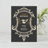 Klassisches Vintages Retro-Motorrad Einladung (Stehend Vorderseite)