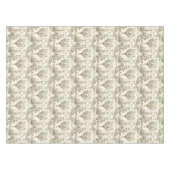 Klassisches Vintages Rooster Beige Blumenschmuck Tischdecke (Vorderseite (Horizontal))