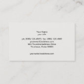 Klassisches Vintages Schwarz Rustikal Visitenkarte (Rückseite)