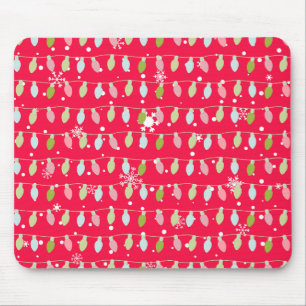 Klassisches Vintages Urlaubsmuster - Weihnachtsleu Mousepad