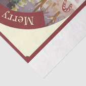 Klassisches Vintages Weihnachtsdecoupage-Papier Seidenpapier (Detail)