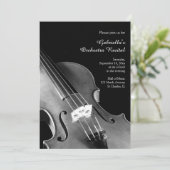 Klassisches Violinorchester - Einladung (Stehend Vorderseite)