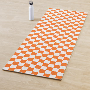 Klassisches visuelles Lachs-Karomuster Yogamatte