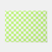 Klassisches visuelles Limette-Kontrollmuster Fußmatte (Vorderseite)