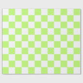 Klassisches visuelles Limette-Kontrollmuster Geschenkpapier (Flach)