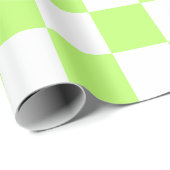 Klassisches visuelles Limette-Kontrollmuster Geschenkpapier (Rolleneckpunkt)