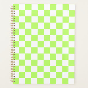 Klassisches visuelles Limette-Kontrollmuster Planer