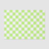 Klassisches visuelles Limette-Kontrollmuster  Seidenpapier (Vorderseite)