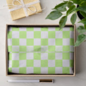 Klassisches visuelles Limette-Kontrollmuster  Seidenpapier (Geschenk)