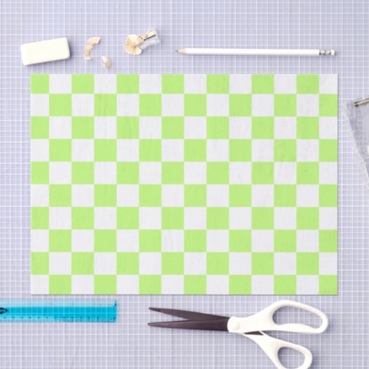 Klassisches visuelles Limette-Kontrollmuster  Seidenpapier (Handwerk)