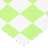 Klassisches visuelles Limette-Kontrollmuster Tischdecke (Schrägansicht)