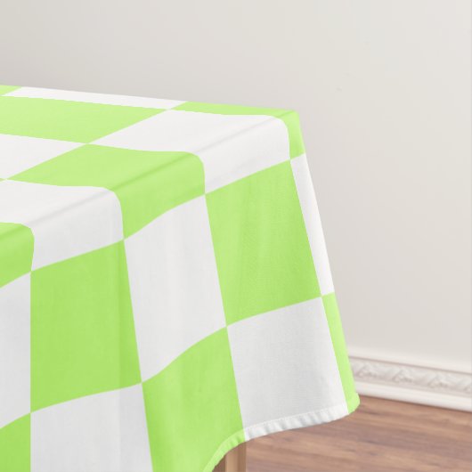 Klassisches visuelles Limette-Kontrollmuster Tischdecke (Beispiel)