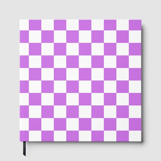 Klassisches visuelles Magenta-Kachelmuster  Gästebuch (Vorderseite)