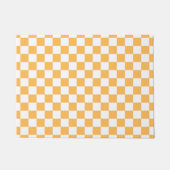 Klassisches visuelles Pfirsich-Karo-Muster Fußmatte (Vorderseite)