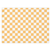 Klassisches visuelles Pfirsich-Karo Tischdecke (Vorderseite (Horizontal))