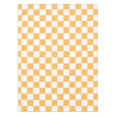 Klassisches visuelles Pfirsich-Karo Tischdecke (Vorderseite)