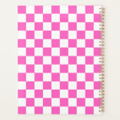 Klassisches visuelles rosa Karomuster Planer (Rückseite)
