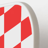 Klassisches visuelles rotes Schachbrett Pickleball Schläger (Linke Seite)