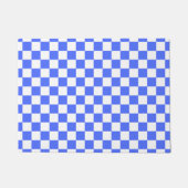 Klassisches visuelles Saphir-Schachbrettmuster Fußmatte (Vorderseite)