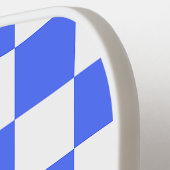 Klassisches visuelles Saphirschachbrett Pickleball Schläger (Linke Seite)