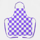 Klassisches visuelles violettes Schachbrett Schürze (Vorderseite)