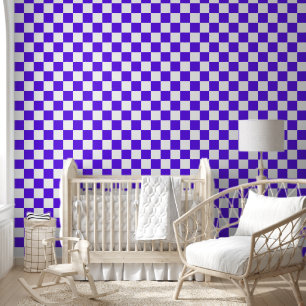 Klassisches visuelles violettes Schachbrett Tapete