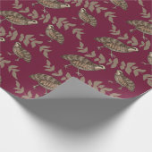 Klassisches Wachteln Geschenkpapier (Ecke)