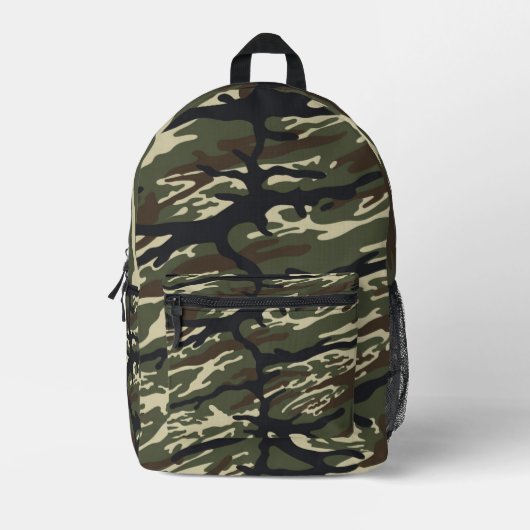 Klassisches Wald-Tarnmuster Bedruckter Rucksack (Vorderseite)