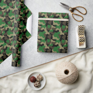 Klassisches Wald-Tarnmuster Geschenkpapier